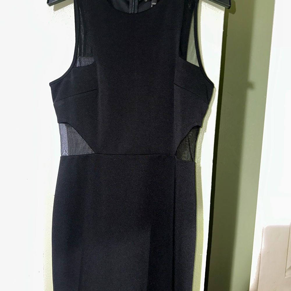 Express Black Halter Cocktail Dress